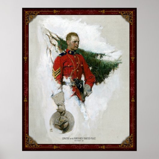 Brigadier van de Noordwestelijke Gemonteerde Polit Poster (Voorkant)