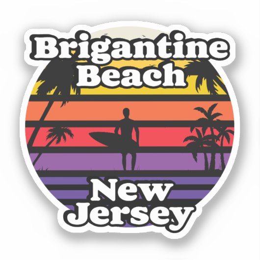Brigantine Beach, New Jersey Sticker (Voorkant)