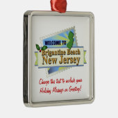 Brigantine Beach NJ Metalen Ornament (Rechts)