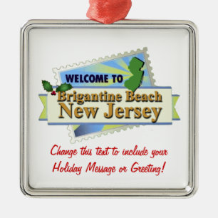 Brigantine Beach NJ Metalen Ornament