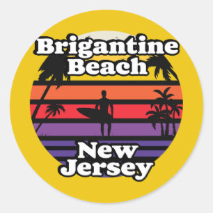  Brigantine Beach, Verenigde Staten Ronde Sticker
