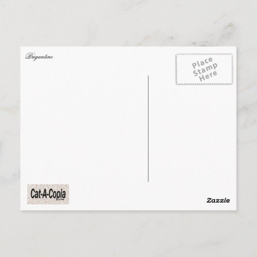 Brigantine Briefkaart (Achterkant)