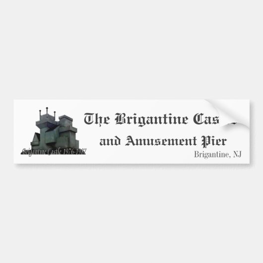 Brigantine Castle Bumpersticker (Voorkant)