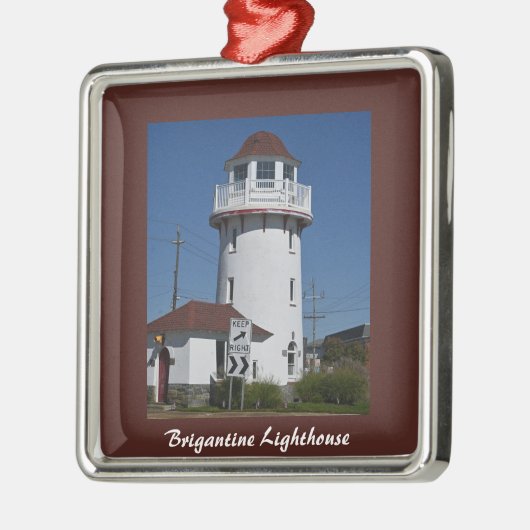 Brigantine Lighthouse Foto Ornament (Links)