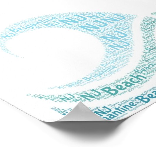 Brigantine, NJ oorspronkelijk poster (Hoek)