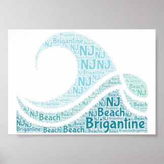 Brigantine, NJ oorspronkelijk poster