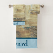 Brigantine Sailboat & Seagulls Bad Handdoek (Insitu)