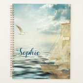 Brigantine Sailboat & Seagulls Planner (Voorkant)