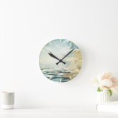 Brigantine Sailboat & Seagulls Ronde Klok (Huis)