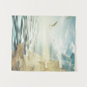 Brigantine Sailboat & Seagulls Wandkleed (Voorkant (horizontaal))