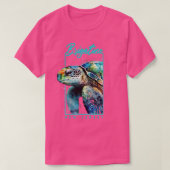 Brigatine New Jersey Waterverf Zee Turtle Portrai T-shirt (Design voorkant)