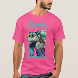 Brigatine New Jersey Waterverf Zee Turtle Portrai T-shirt
