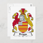 Briggs Family Crest Briefkaart (Voorkant / Achterkant)