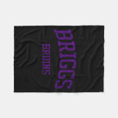 Briggs High School Hs Columbus Grafische Kunst Fleece Deken (Voorkant (Horizontaal))
