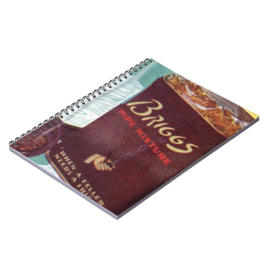 Briggs pijpmengsel pijptabak notitieboek (Linkerzijde)