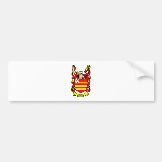 BRIGGS Wapen van het geslacht Bumpersticker (Voorkant)