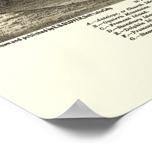 Brigham City, UT Panoramic Map - 1875 Poster (Hoek)