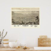 Brigham City, UT Panoramic Map - 1875 Poster (Keuken)