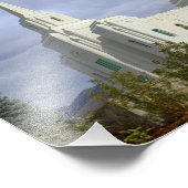 Brigham CIty Utah LDS, Mormon Temple Foto Afdruk (Hoek)