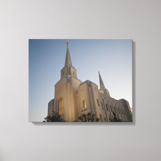 Brigham City Utah Tempel #1 LDS Muurkunst Canvas (Voorkant)