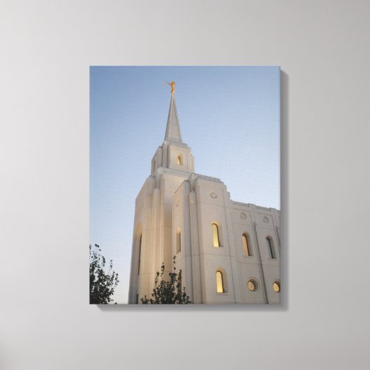 Brigham City Utah Tempel #2 LDS Muurkunst Canvas (Voorkant)