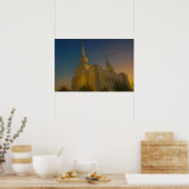 Brigham City Utah Tempel Schildering™ LDS Kunst Po Poster (Keuken)
