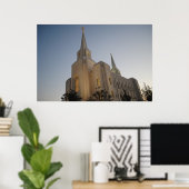 Brigham City Utah Temple #1 LDS Wall Art Poster (Thuiskantoor)