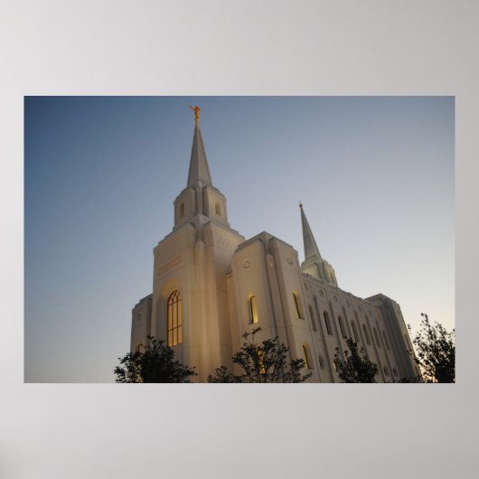 Brigham City Utah Temple #1 LDS Wall Art Poster (Voorkant)