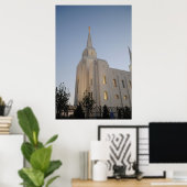 Brigham City Utah Temple #2 LDS Wall Art Poster (Thuiskantoor)