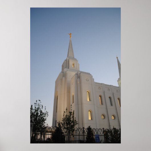 Brigham City Utah Temple #2 LDS Wall Art Poster (Voorkant)