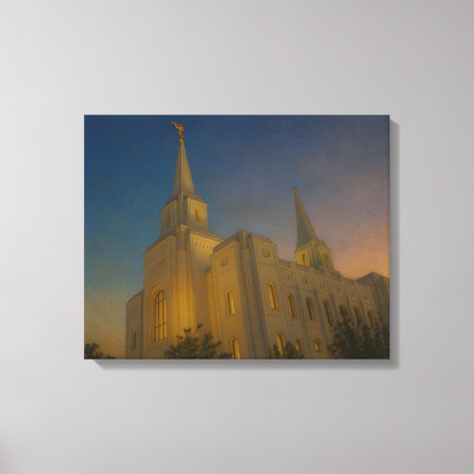 Brigham City Utah Temple Painting™ LDS Art Canvas (Voorkant)