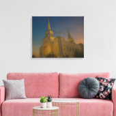 Brigham City Utah Temple Painting™ LDS Art Canvas (Insitu (Woonkamer))