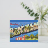 Brigham Utah Wenskaart Briefkaart (Staand voorkant)