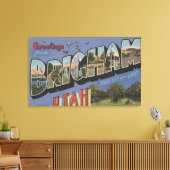 Brigham UtahLarge Letter ScenesBrigham UT Canvas Afdruk (Insitu (Woonkamer))