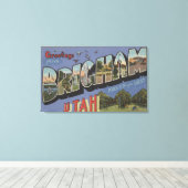 Brigham UtahLarge Letter ScenesBrigham UT Canvas Afdruk (Insitu (Houten vloer))