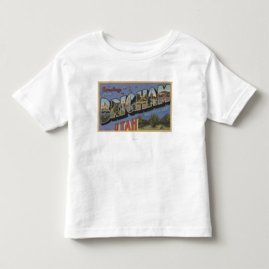 Brigham, UtahLarge Letter ScenesBrigham, UT Kinder Shirts (Voorkant)