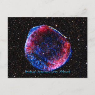 Brighest Supernova Ever space afbeelding Briefkaart