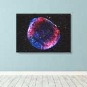 Brighest Supernova Ever space afbeelding Canvas Afdruk (Insitu (Houten vloer))
