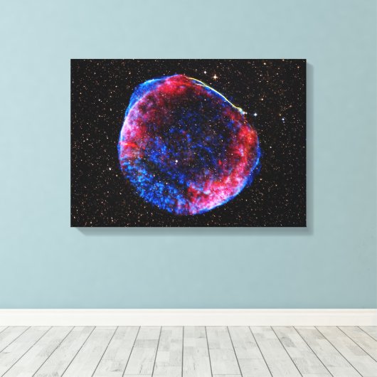 Brighest Supernova Ever space afbeelding Canvas Afdruk (Insitu (Houten vloer))