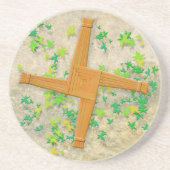 Brighid Cross-Onderzetter Zandsteen Onderzetter (Voorkant)