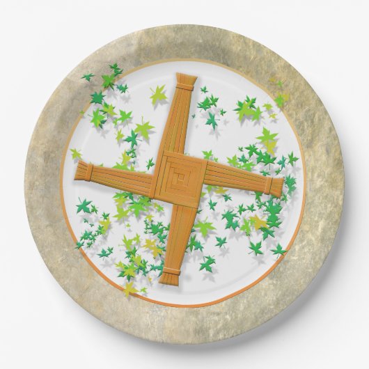 Brighid Cross Papieren Bordje (Voorkant)