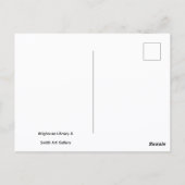 Brighouse Bibliotheek & Smith Kunstgalerie Briefkaart (Achterkant)