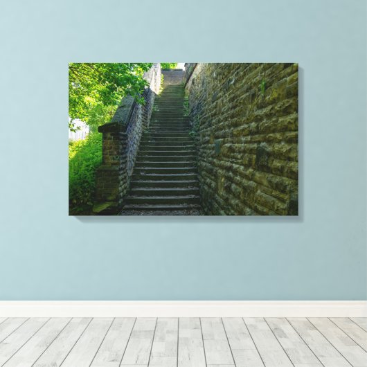 Brighouse Steps - West Yorkshire Canvas Afdruk (Insitu (Houten vloer))