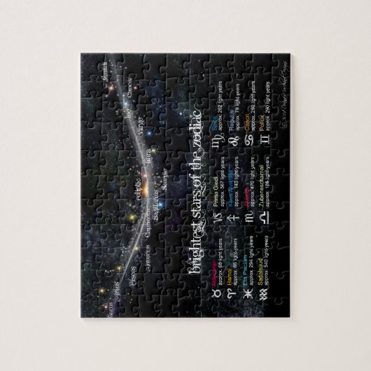 Brighste sterren van de Zodiac Puzzle Legpuzzel (Verticaal)