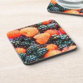 "Bright aardbei" Cute Foto. Bestel nu Bier Onderzetter (Linkerzijde)