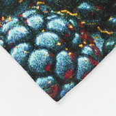 "Bright aardbei" Cute Foto. Bestel nu Fleece Deken (Hoek)