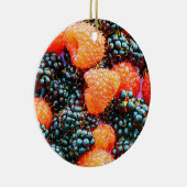 "Bright aardbei" Cute Foto. Bestel nu Keramisch Ornament (Rechts)