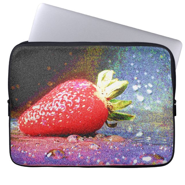 "Bright aardbei" Cute Foto. Bestel nu Laptop Sleeve (Voorkant)