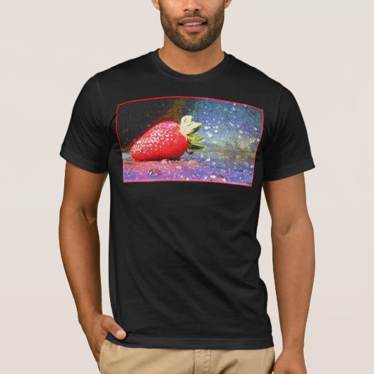 "Bright aardbei" Cute Foto. Bestel nu T-shirt (Voorkant)