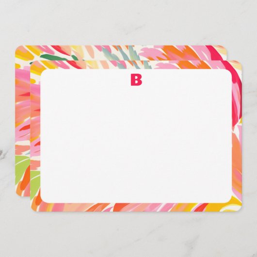 Bright Abstract Border briefkaarten (Voorkant / Achterkant)